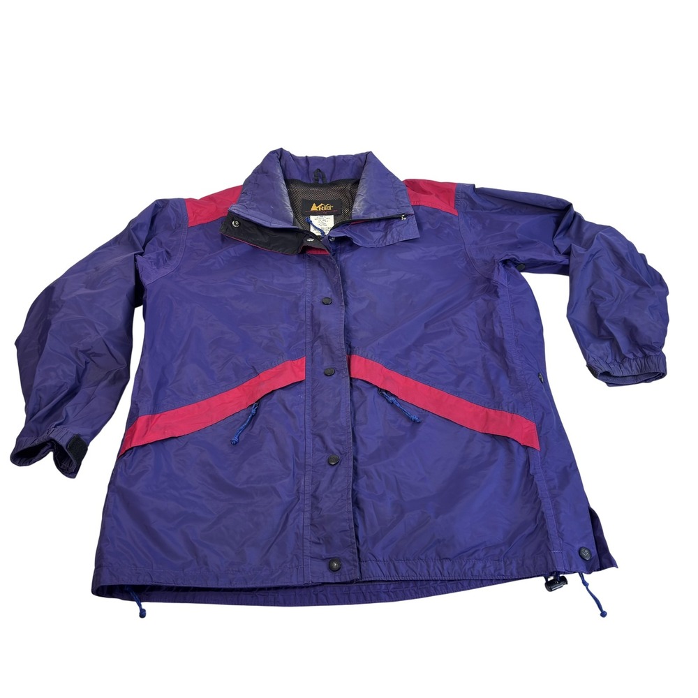 Gore-Tex 80' REI Jacket Womens 14 Purple Gore Tex Shell Parka Hiking Ski